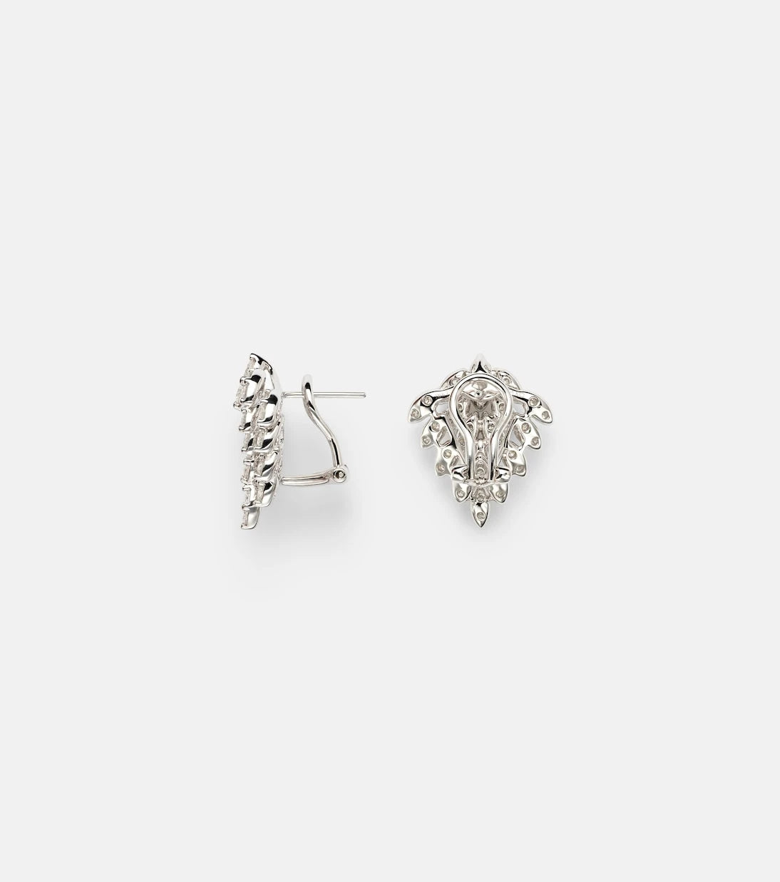 Anita Ko - Nowflake 18kt white gold earrings with diamonds