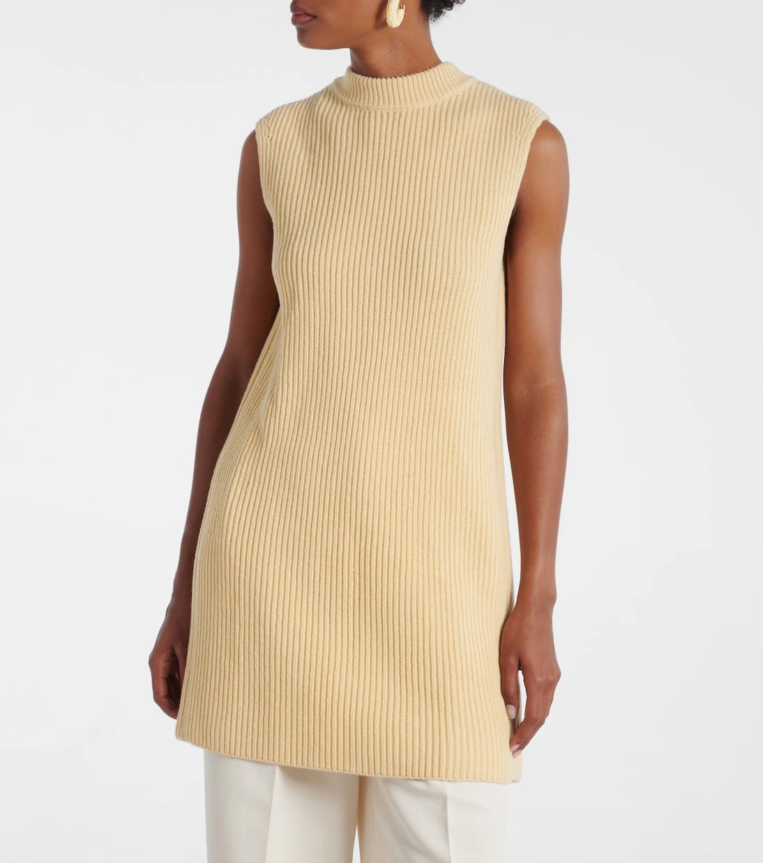 Jil Sander - Oversized ribbed-knit wool vest