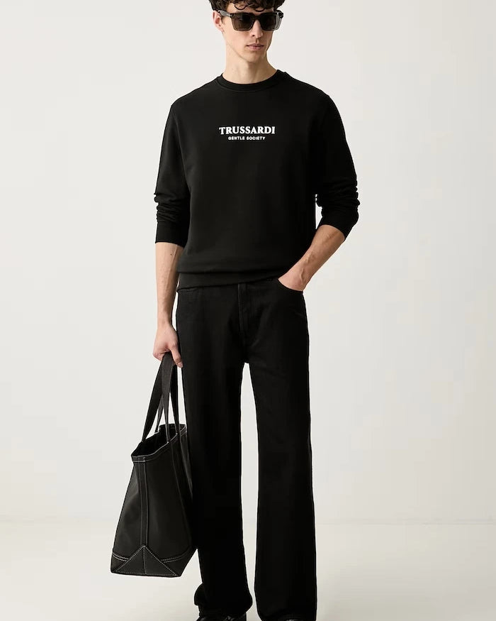Trussardi erkek pamuklu sweatshirt
