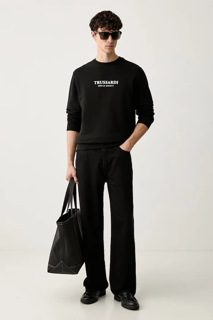 Trussardi erkek pamuklu sweatshirt