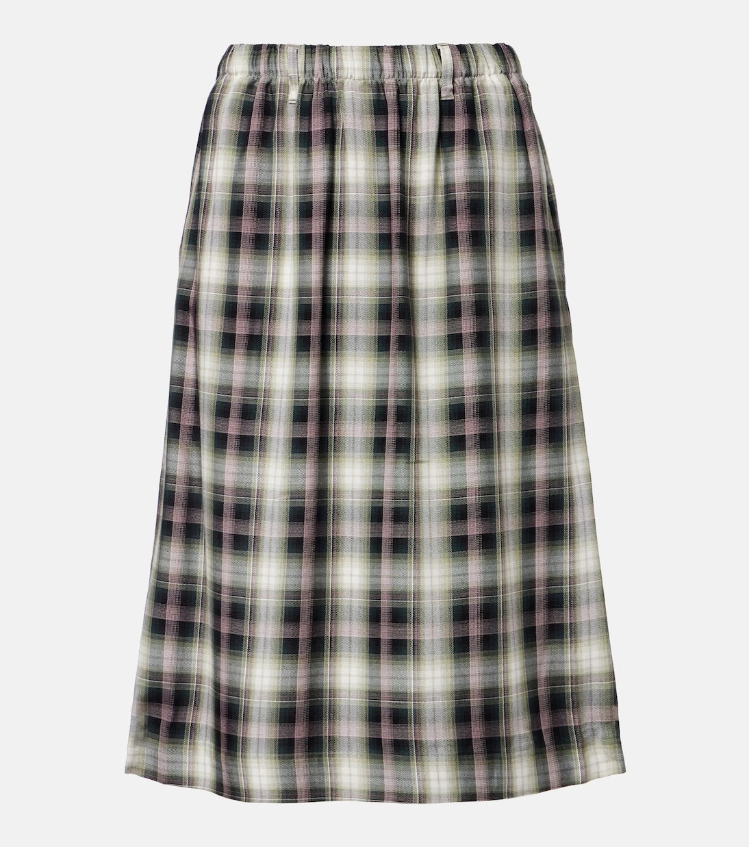 Acne Studios - Izetta checked midi skirt