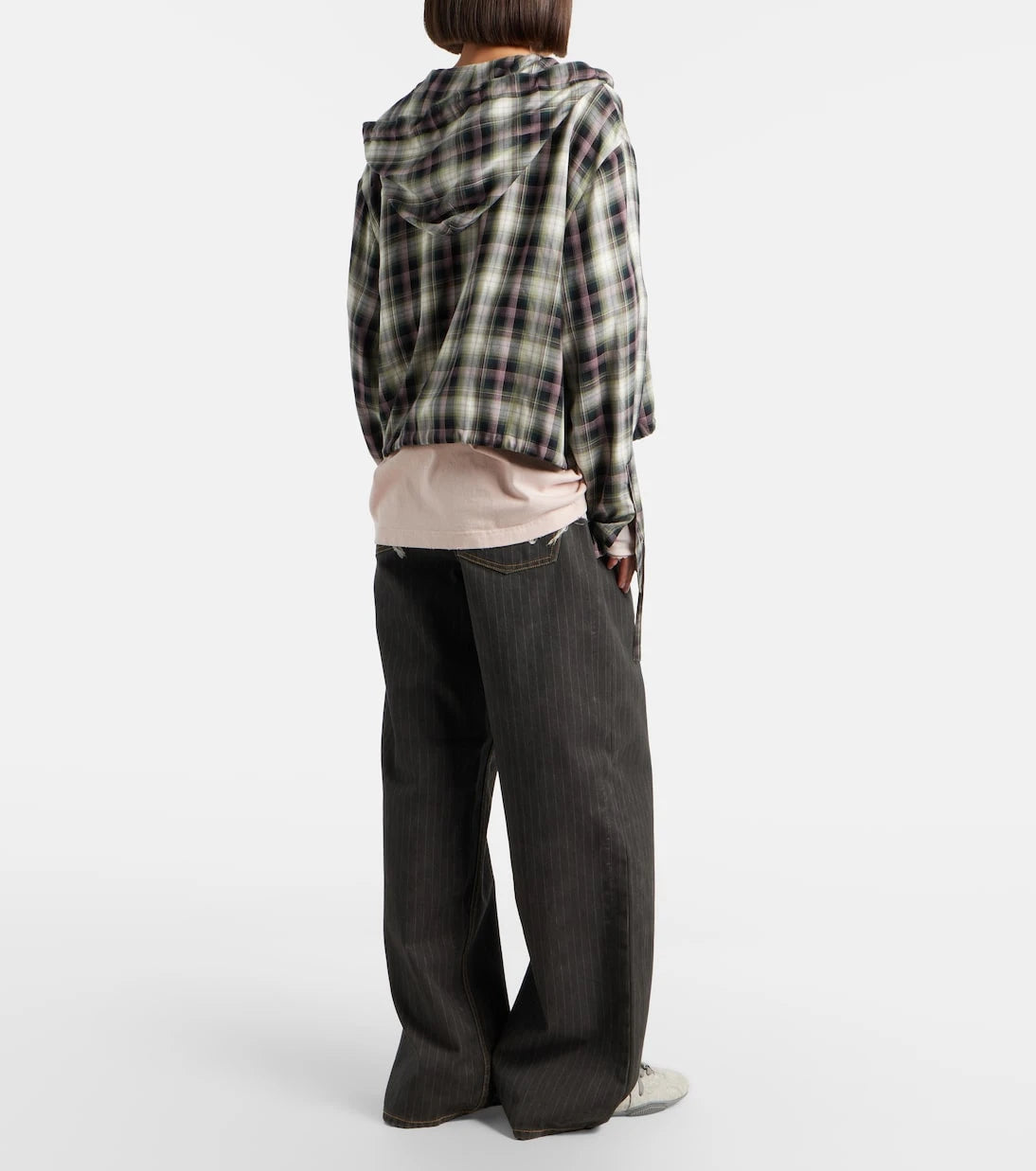 Acne Studios - جينز واسع الساقين بنقشة خطوط الطباشير 1981