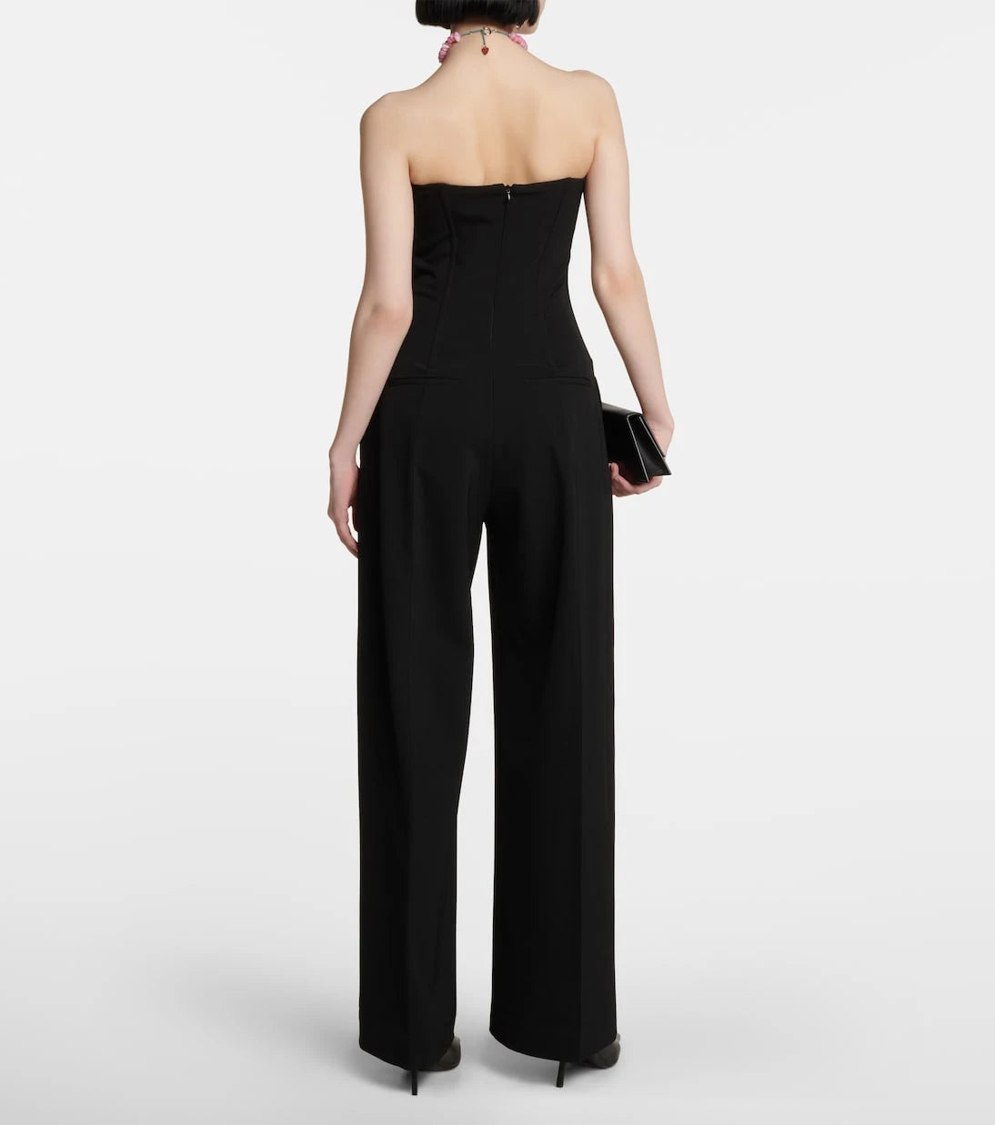Acne Studios - جمبسوت بلا أكمام واسع الساقين
