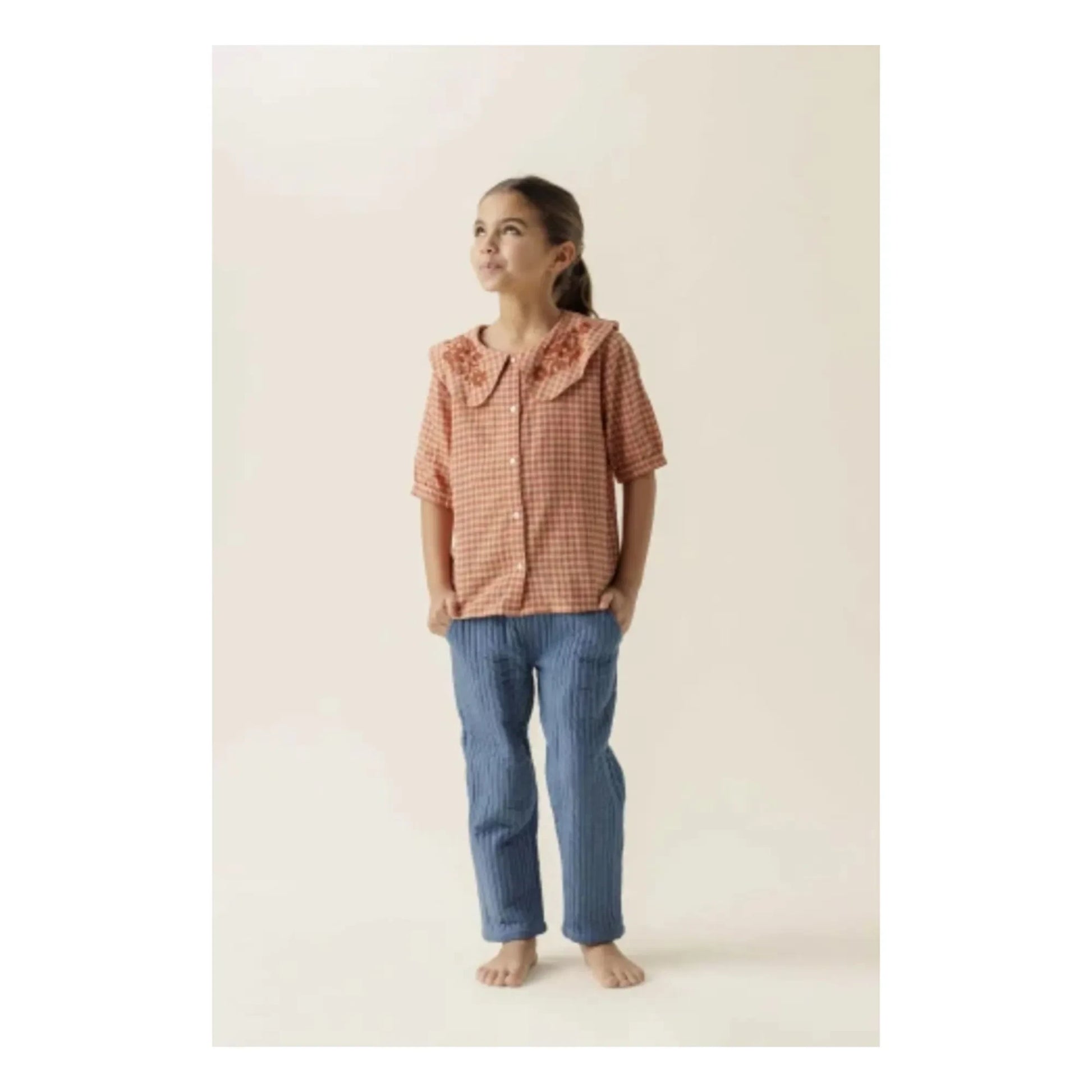 Apaches - Blouse Col Claudine Binou | Orange