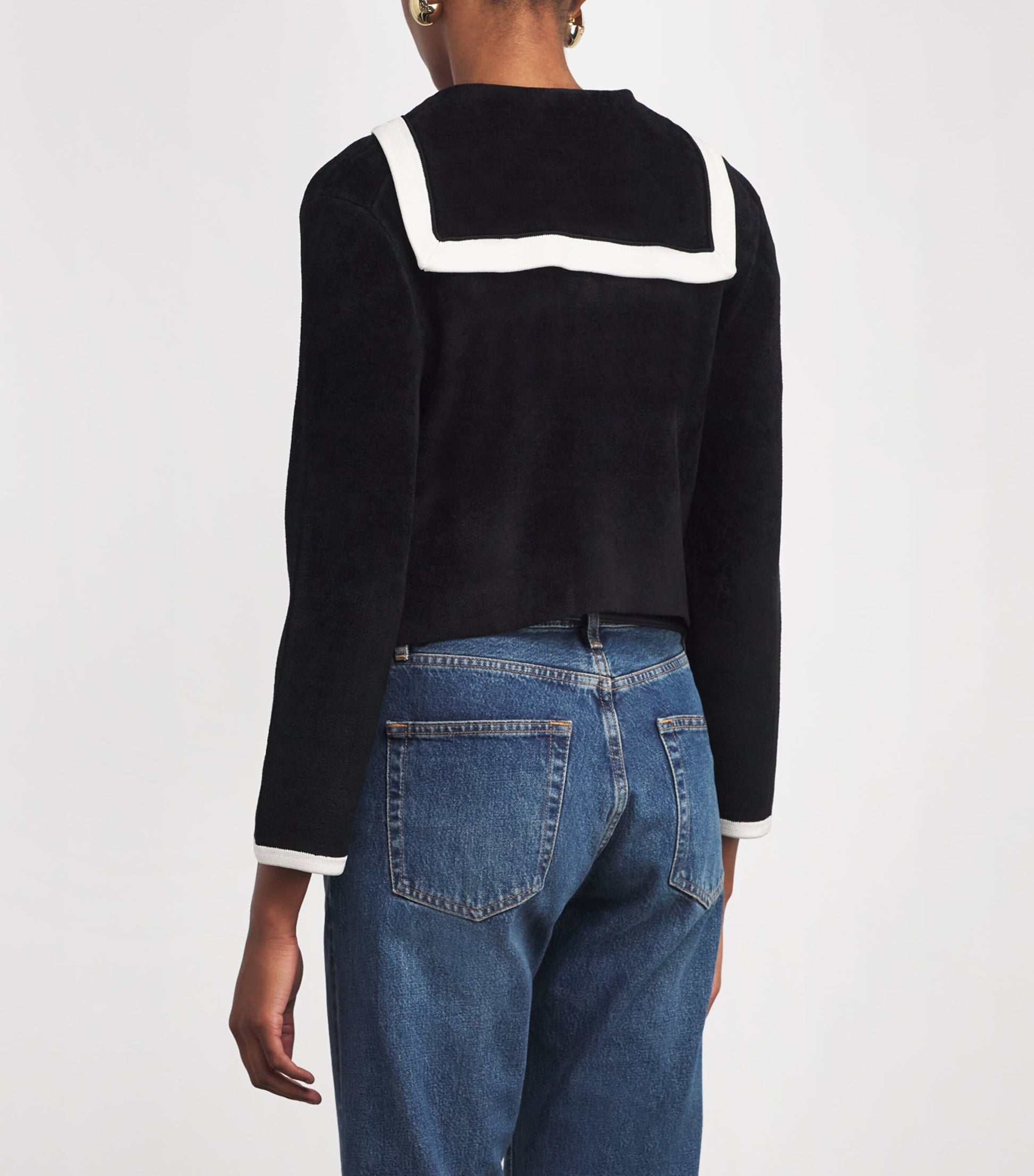 Black Terry Cardigan