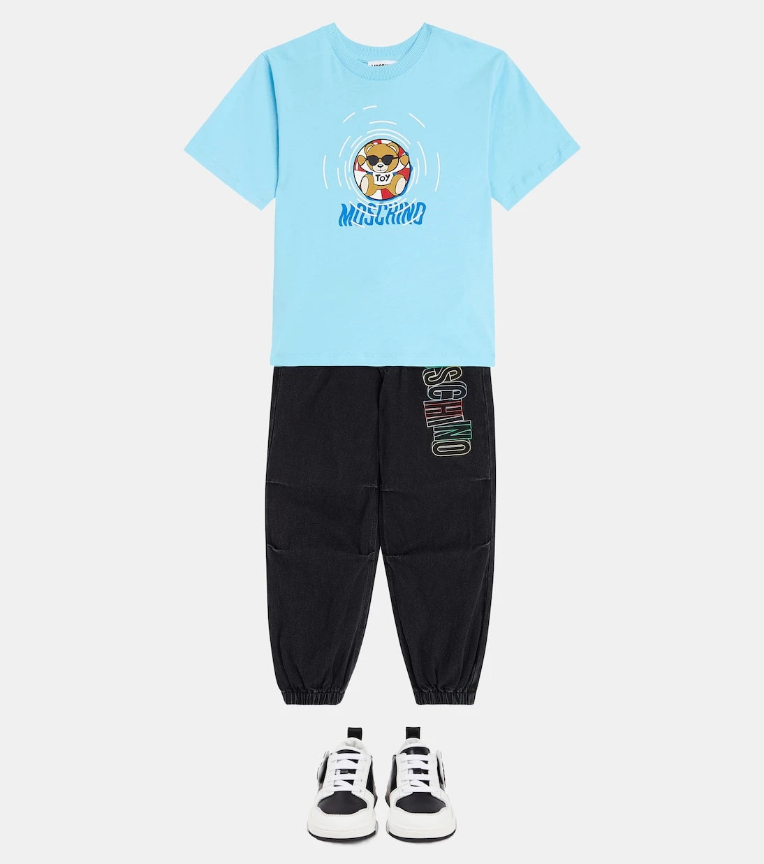 Moschino Kids - Logo printed jeans