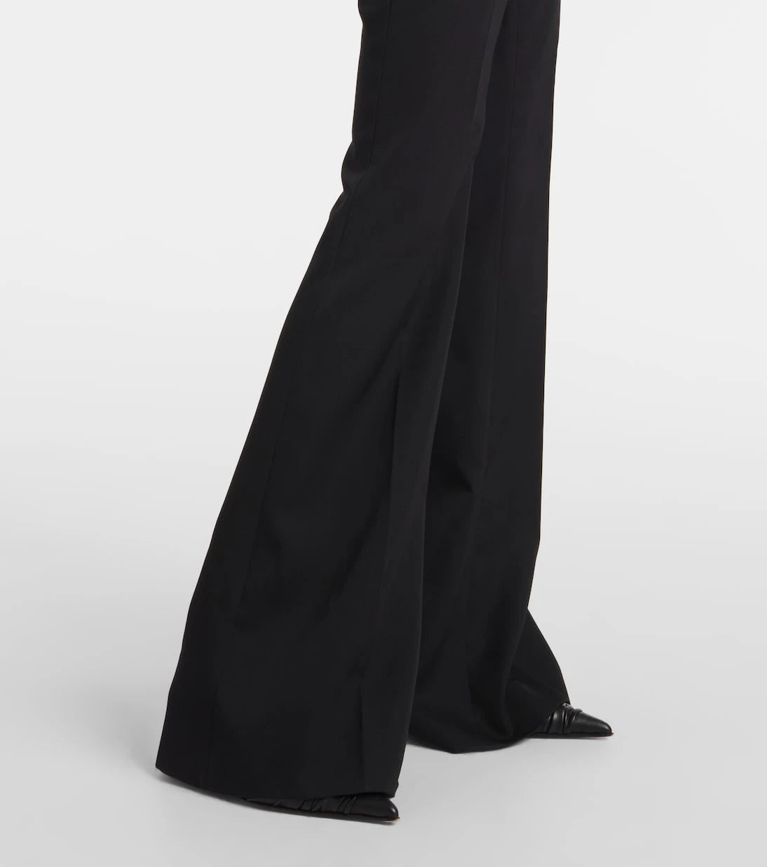 McQueen - High-rise wool flared pants
