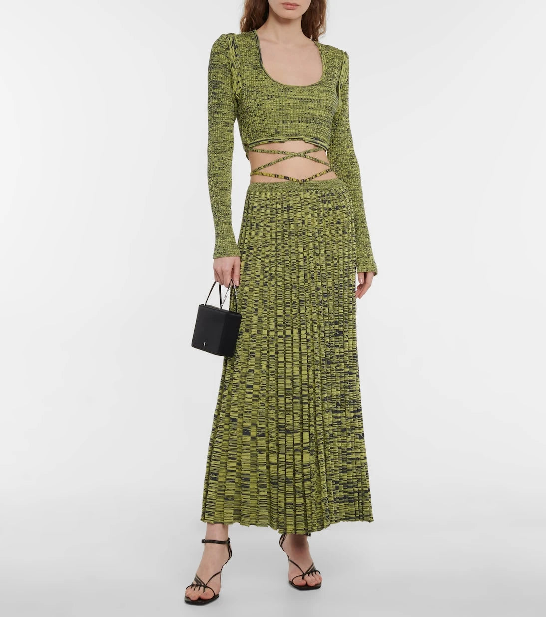 Christopher Esber - Space-dyed convertible crop top