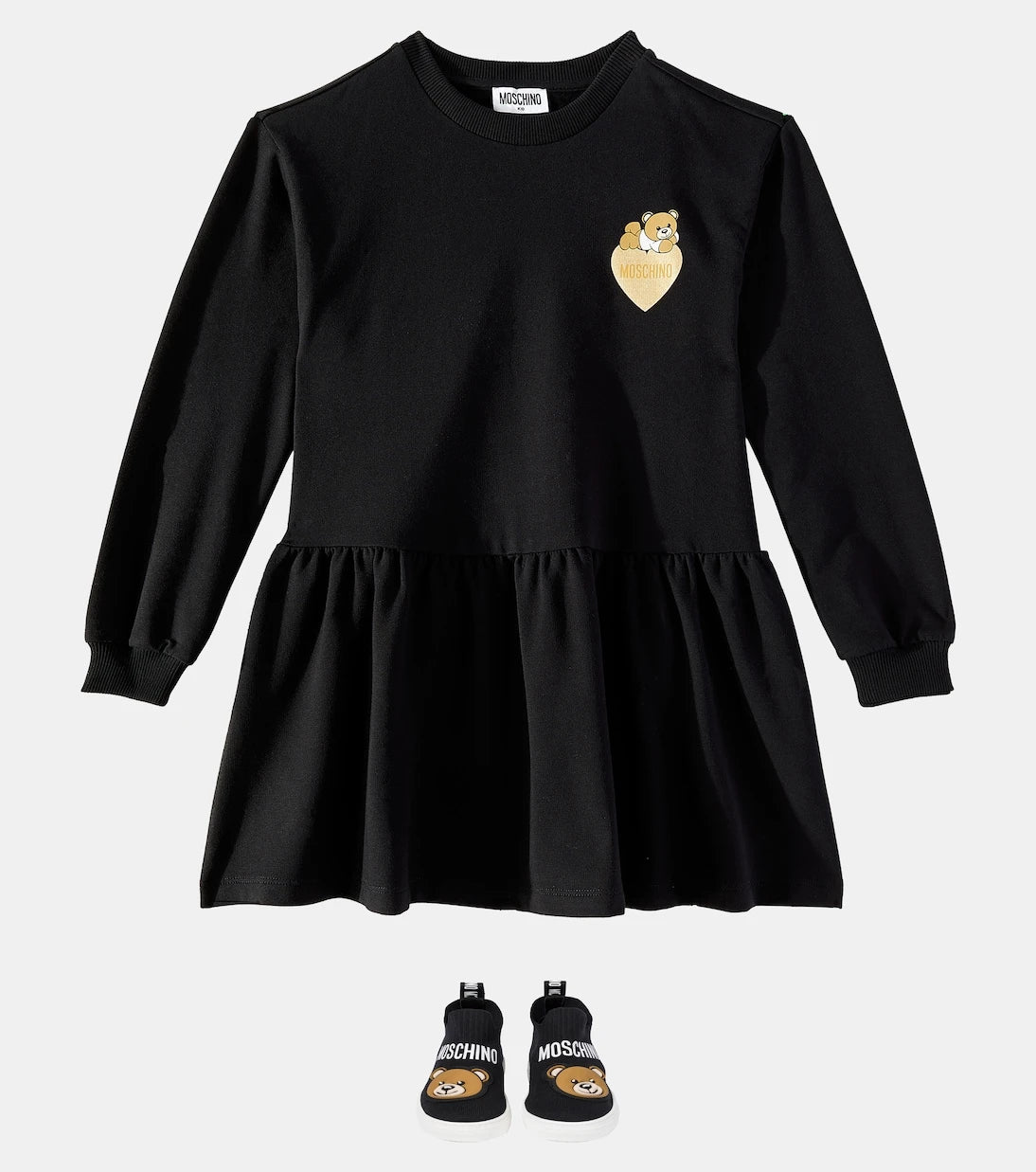 Moschino Kids - Teddy Bear cotton-blend dress