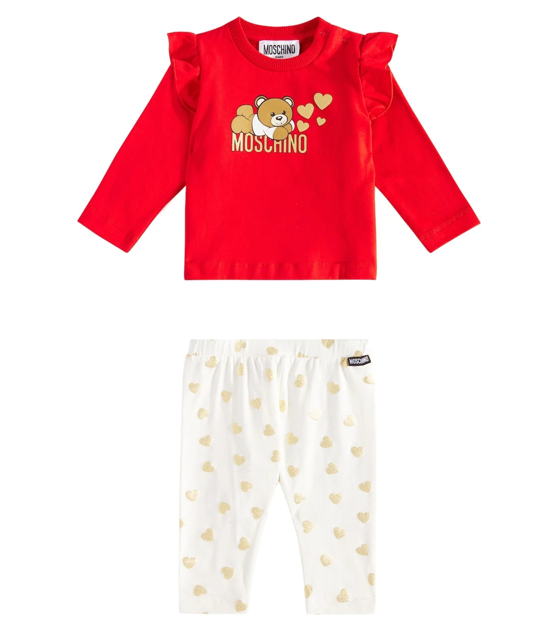 Moschino Kids - Baby jersey top and pants set