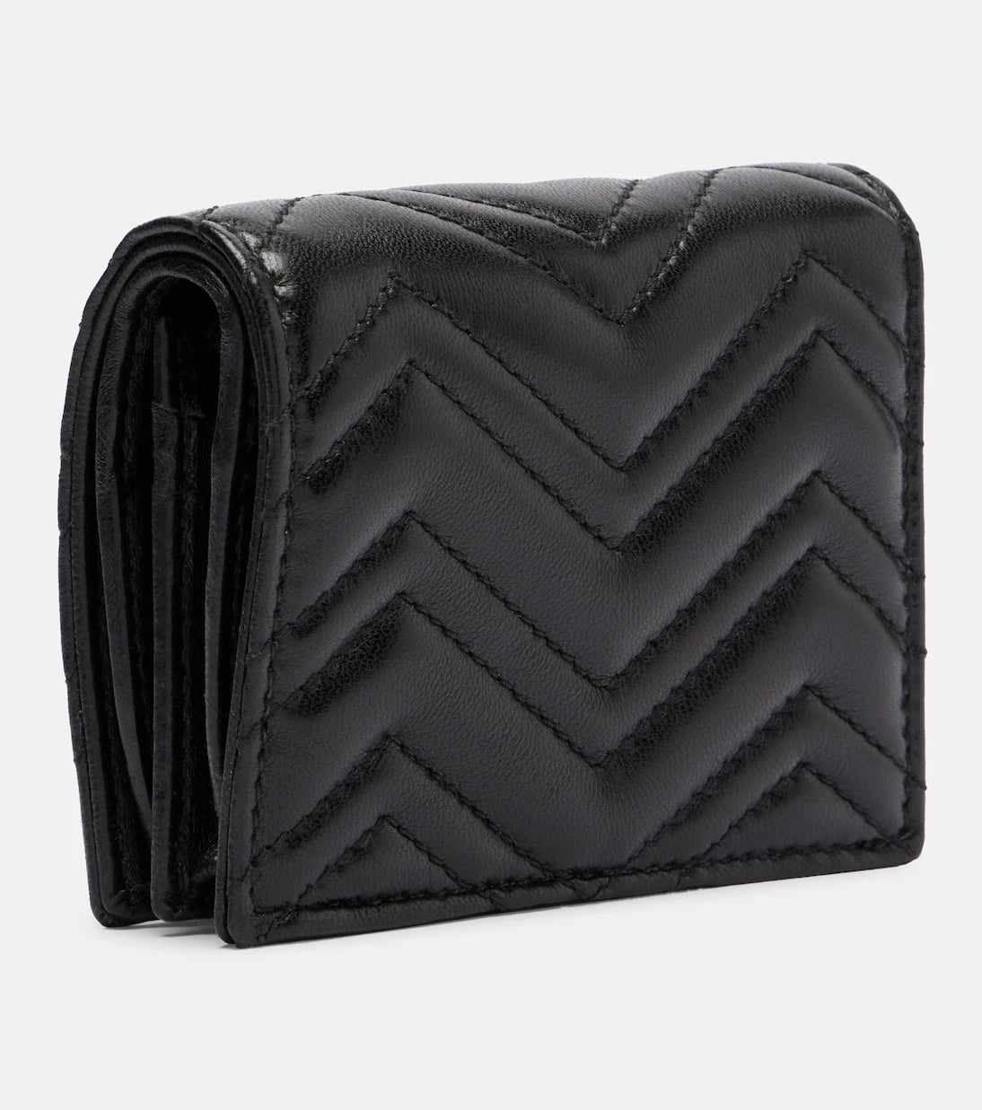 Gucci - GG deri ikiye katlanır cüzdan