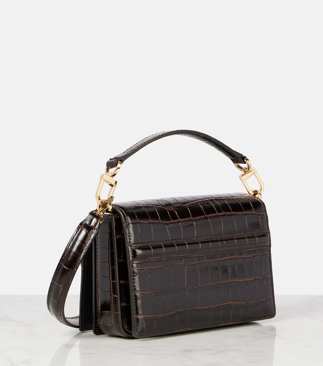 Toteme - T-Flap Mini croc-effect tote bag