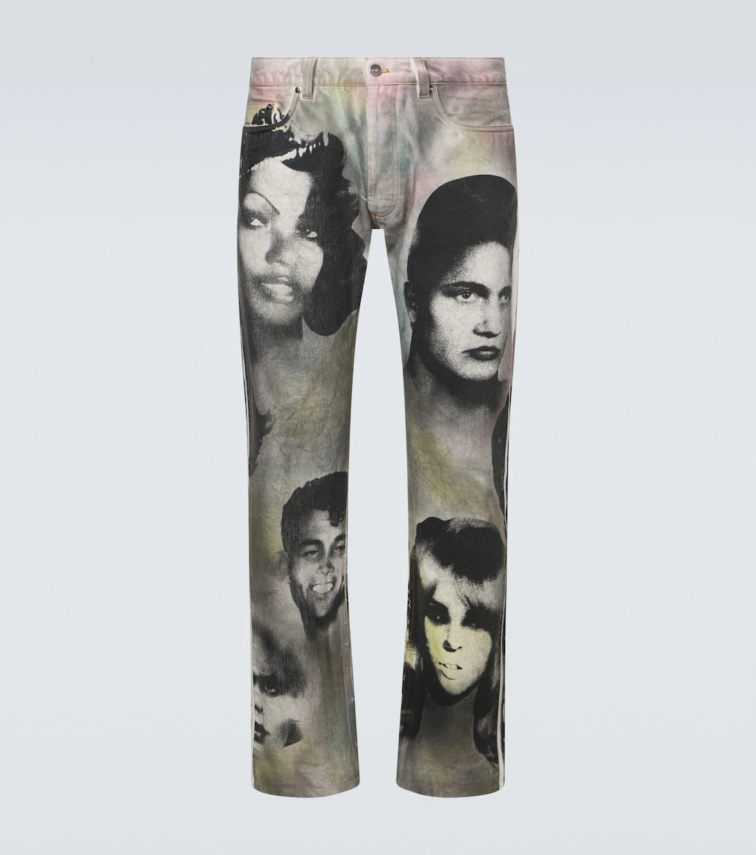 Versace - Printed straight jeans