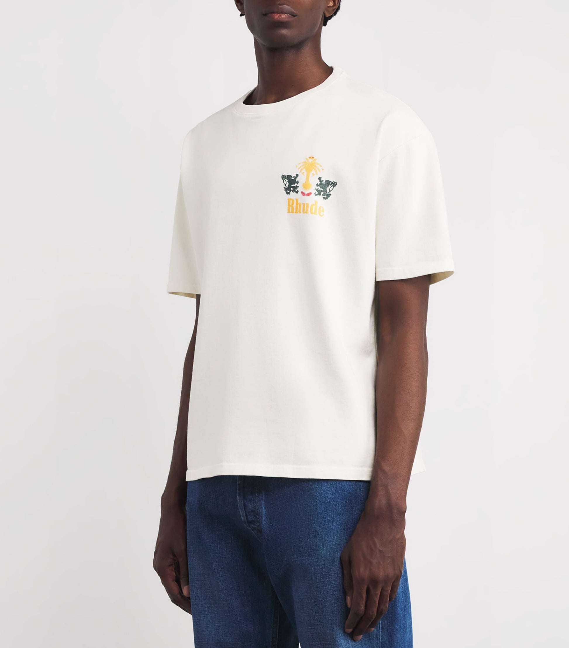 Cotton Tabaco Print T-Shirt