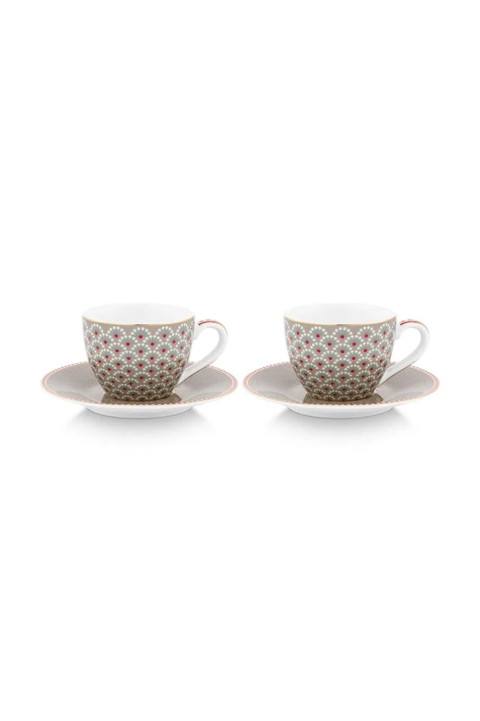 Pip Studio Porselen Fincan ve Tabağı Seti 120 ml