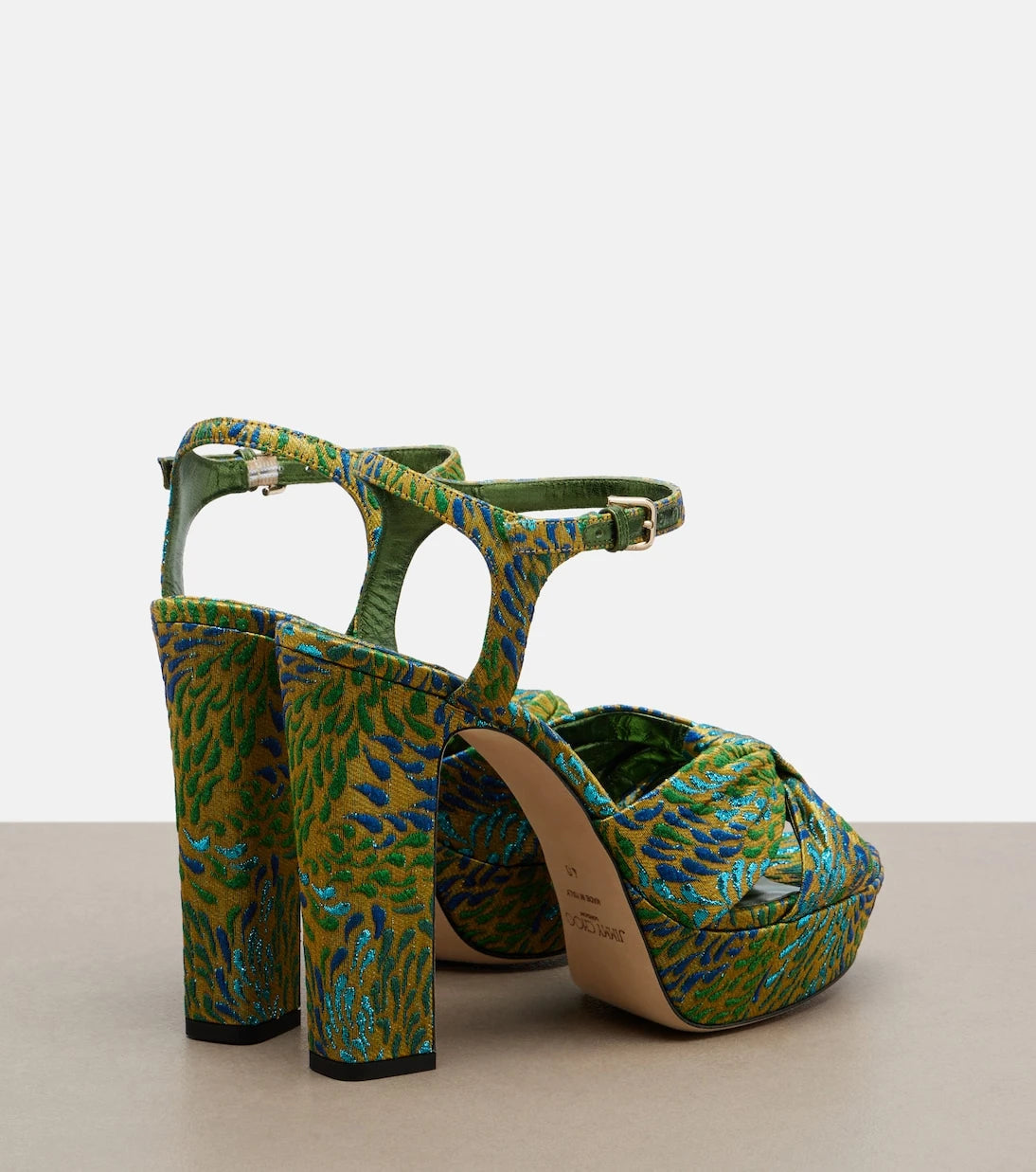 Jimmy Choo - Heloise brocade platform sandals