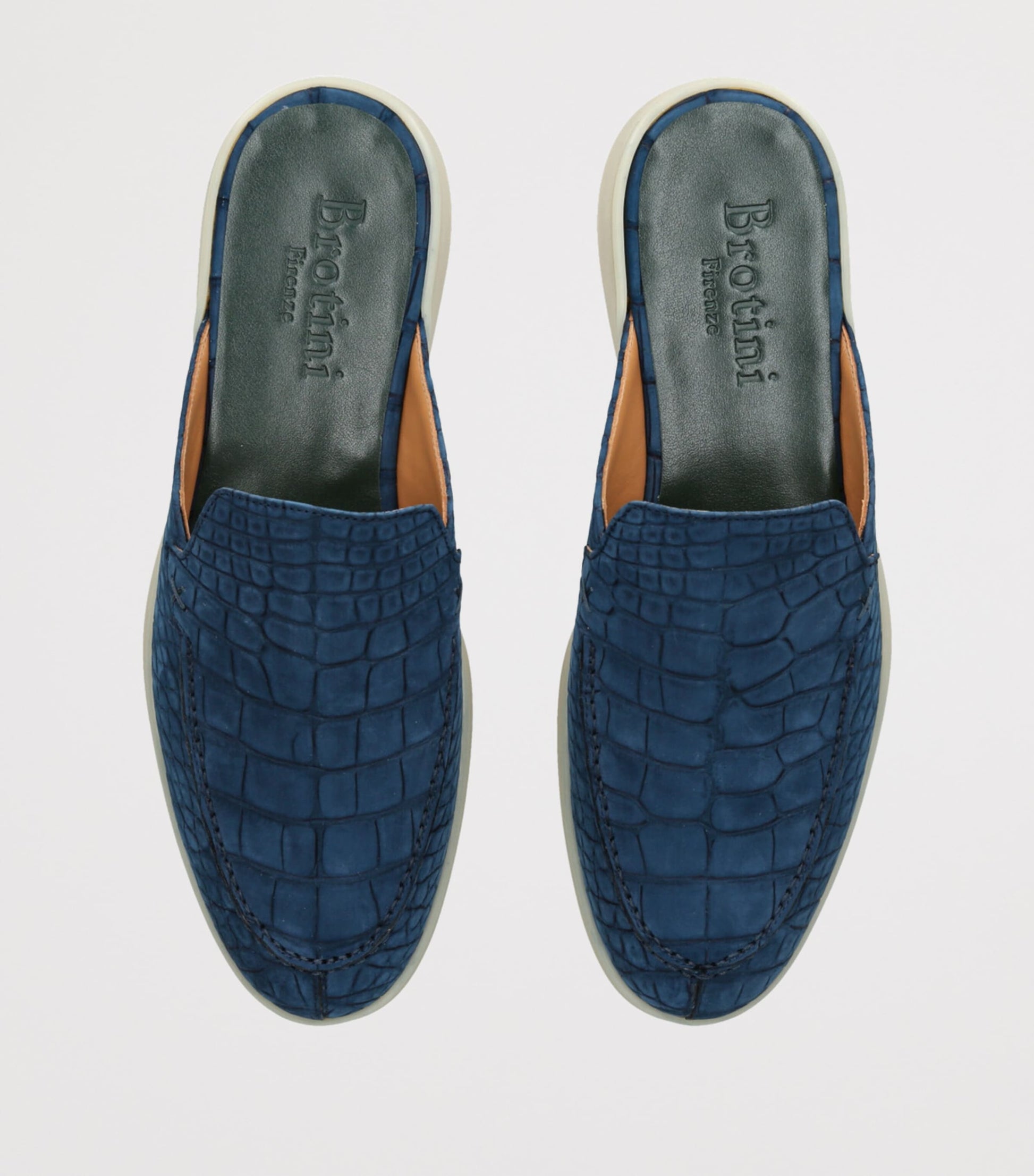 Brotini Alligator Leather Mules