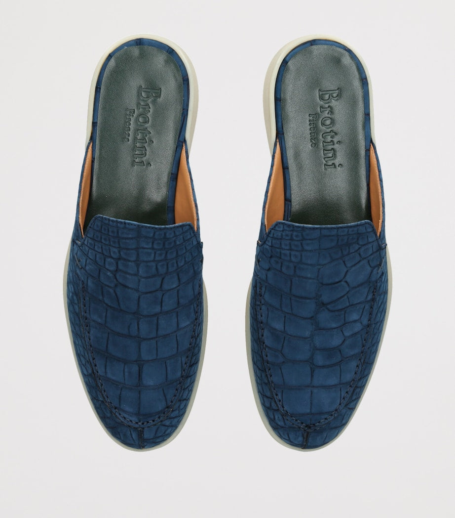 Brotini Alligator Leather Mules