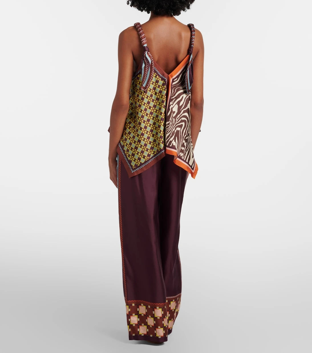 Alémais - Wilson silk twill wide-leg pants
