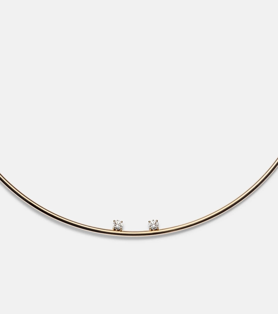 Yvonne Léon - 9kt gold choker with diamonds