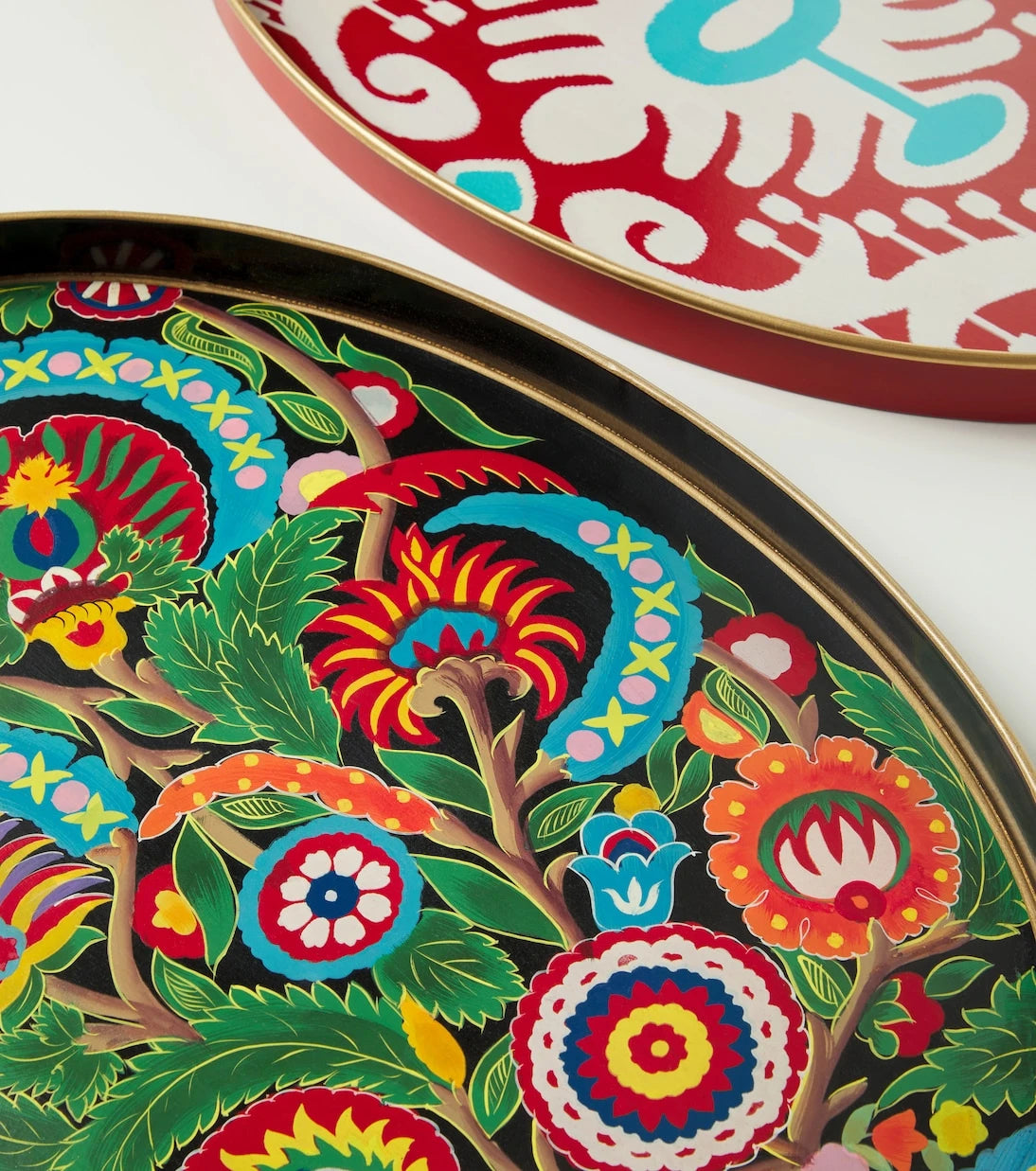 Les-Ottomans - Ikat iron tray