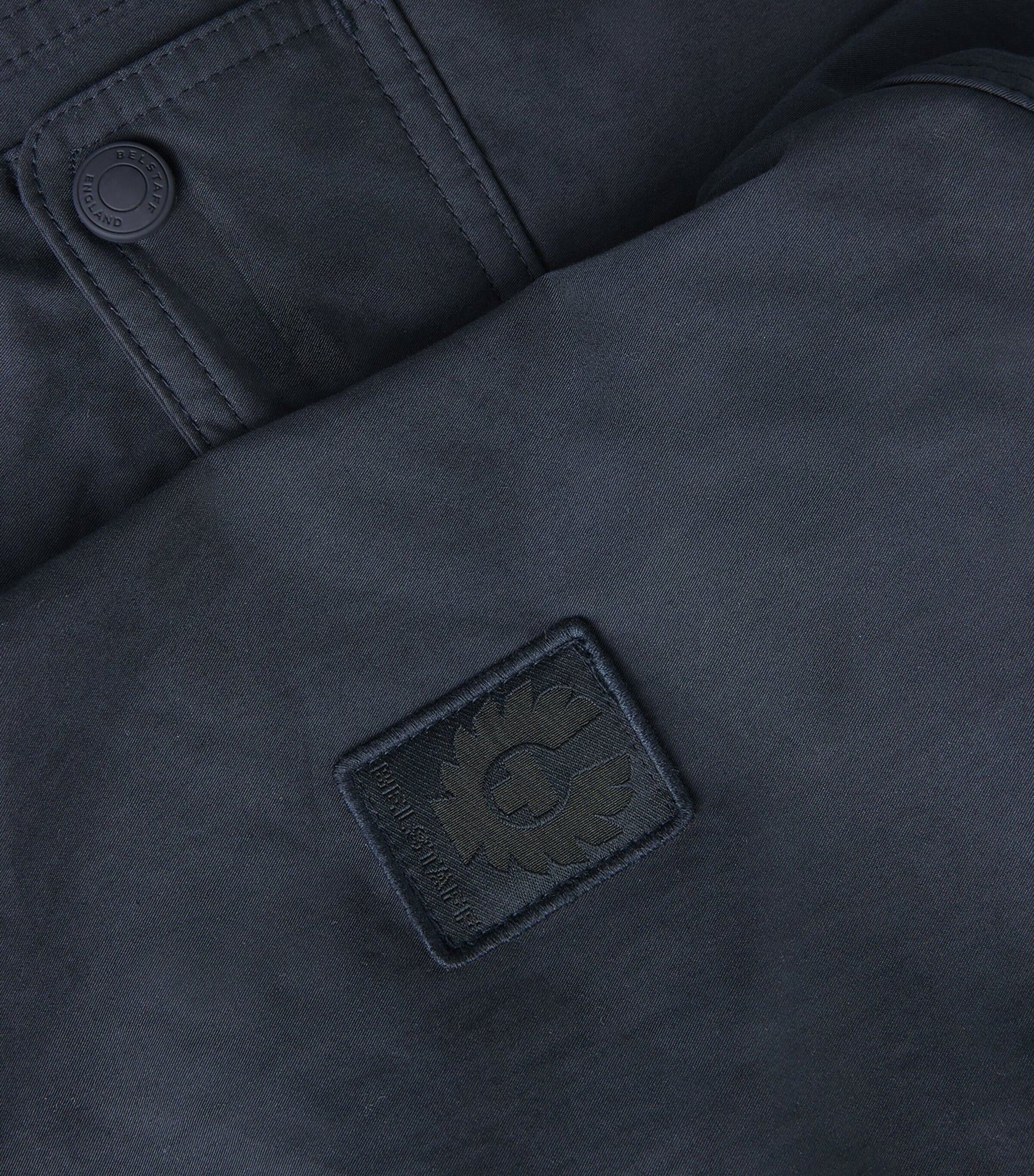 Belstaff Navy Water-Repellent Drome Jacket