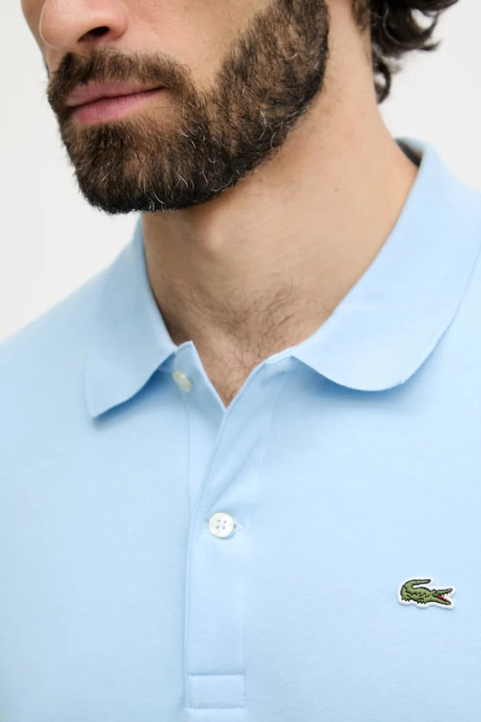 Lacoste тениска с яка мъжка от памук