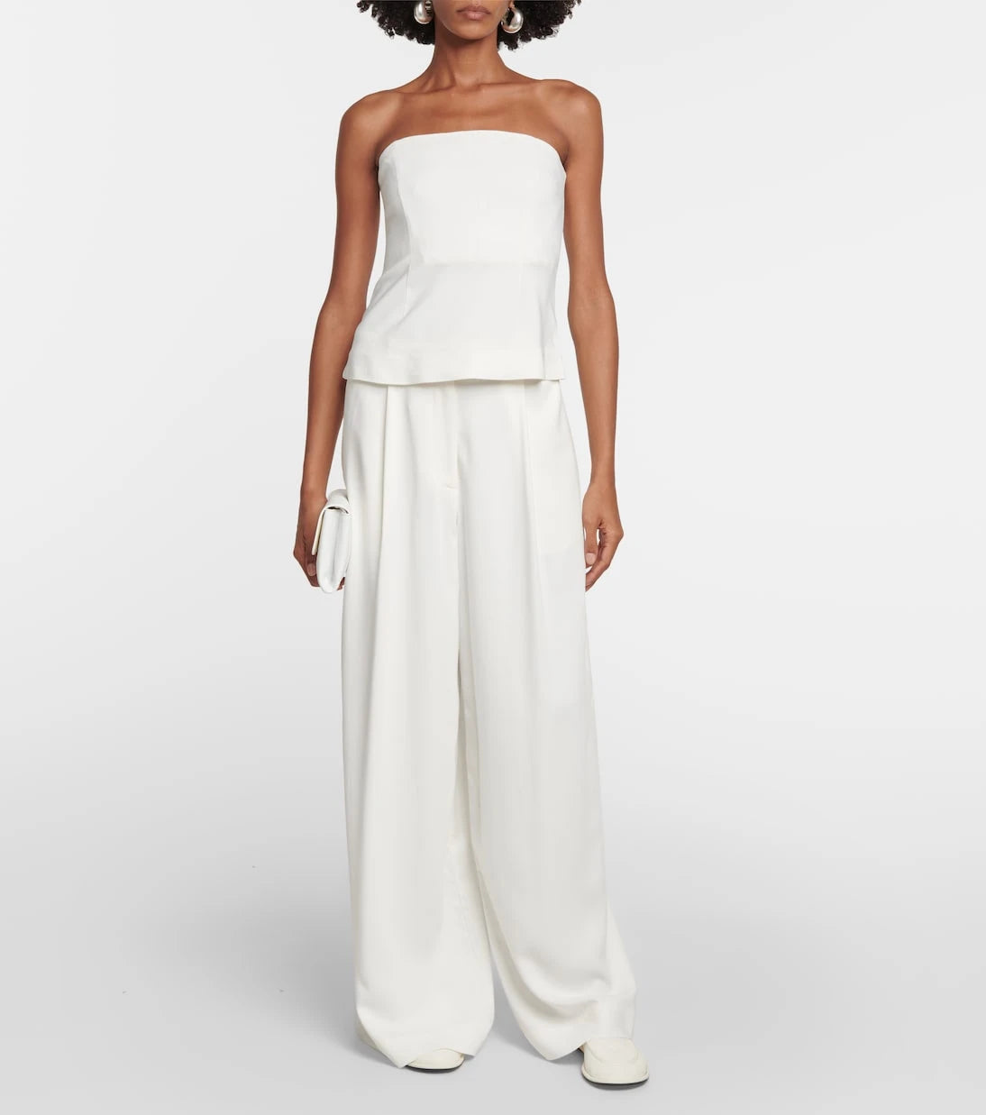 CO - Strapless crêpe top