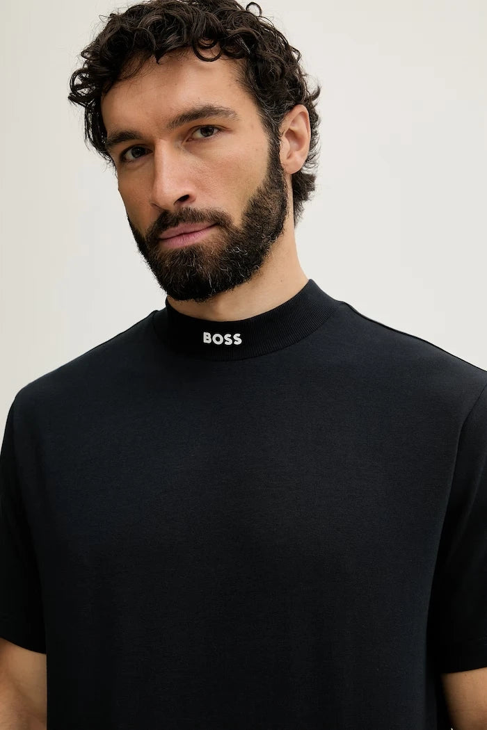 BOSS Green Erkek Pamuk Elastan Tişört Tee Collar