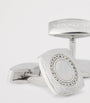 Sterling Silver and Sapphire Graffiato Cufflinks