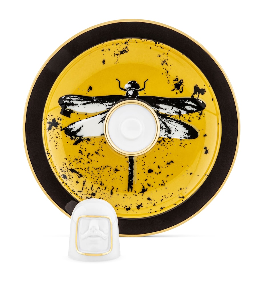 GINORI 1735 Porcelain Il Frate Saffron Incense Burner