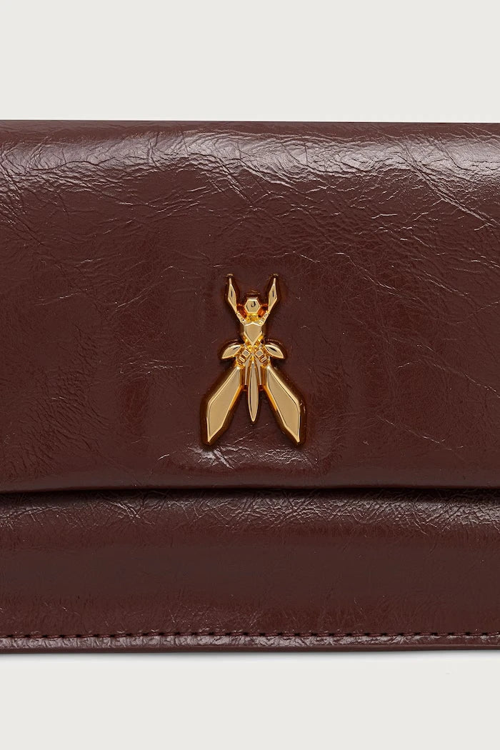 Patrizia Pepe deri kadın crossbody çanta