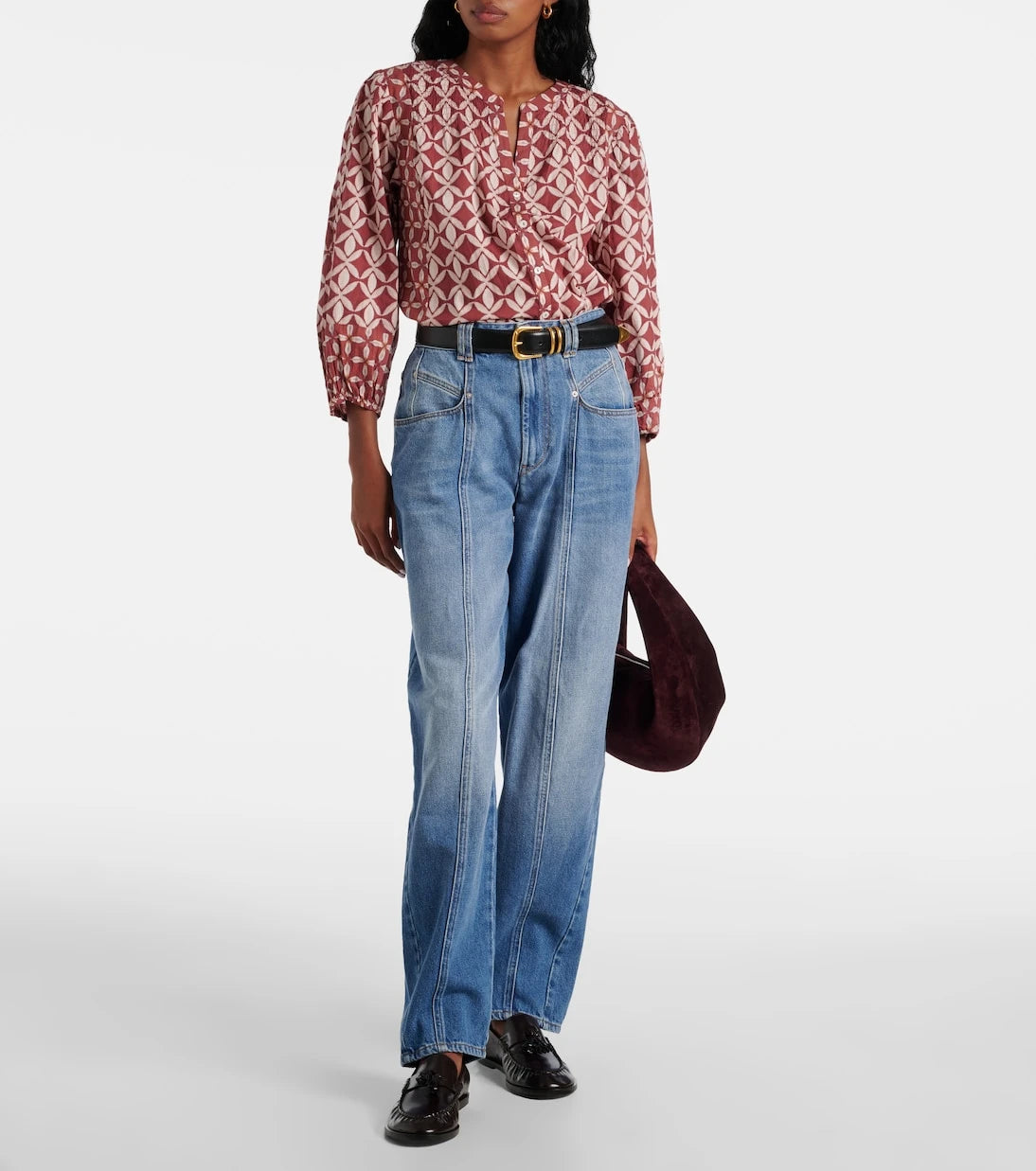 Velvet - Haddon printed cotton blouse