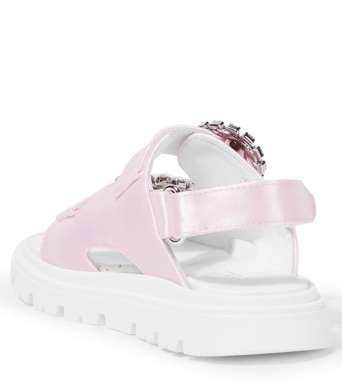 Monnalisa - Embellished satin sandals