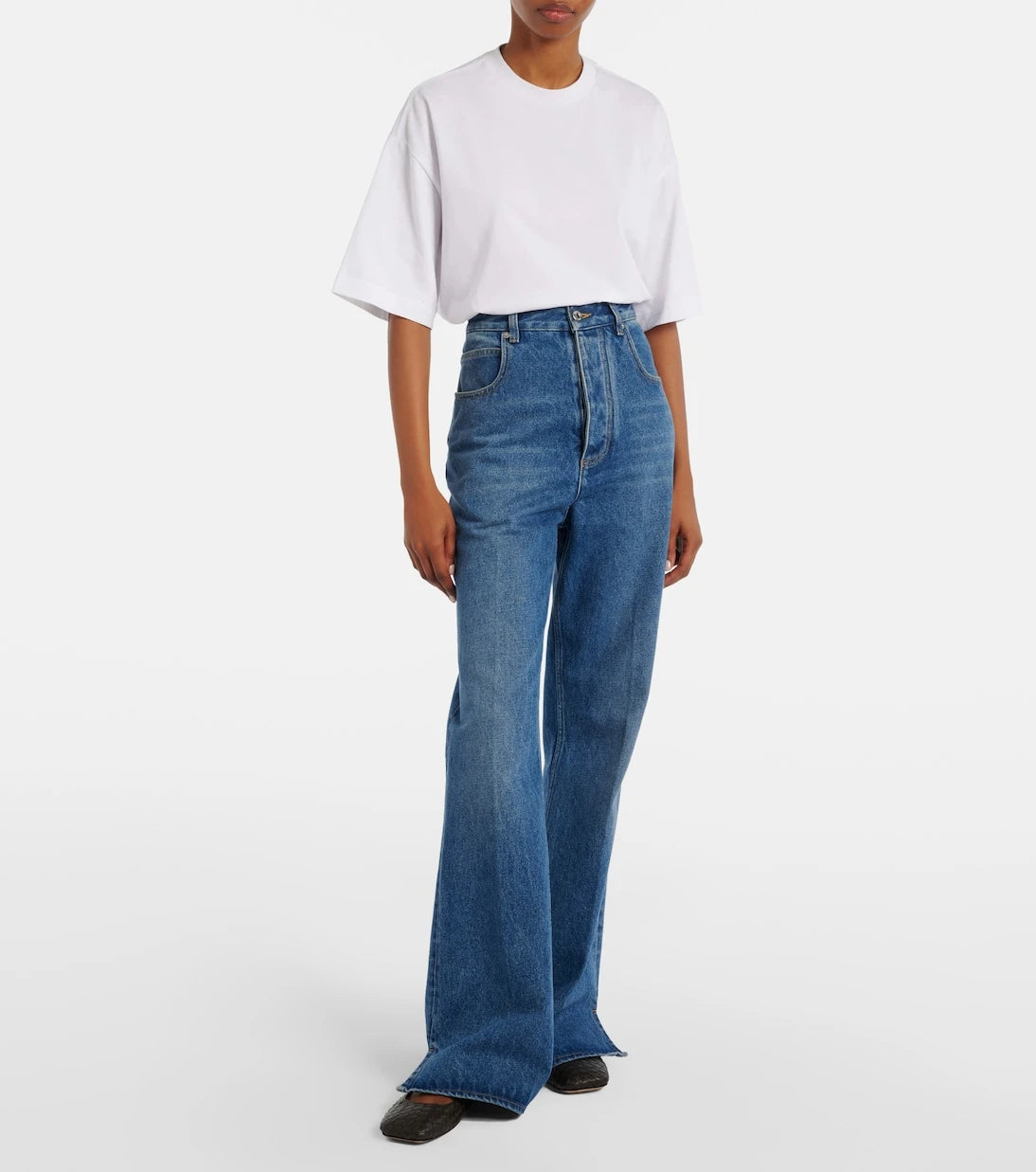 Bottega Veneta - High-rise flared jeans