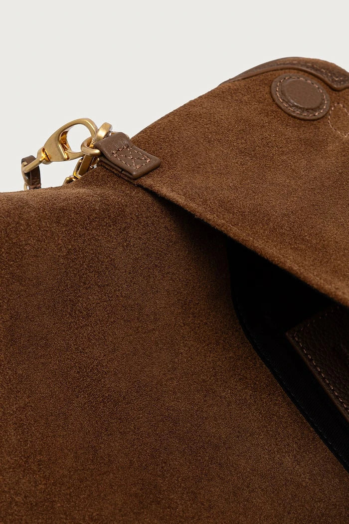 Kadın süet crossbody çanta