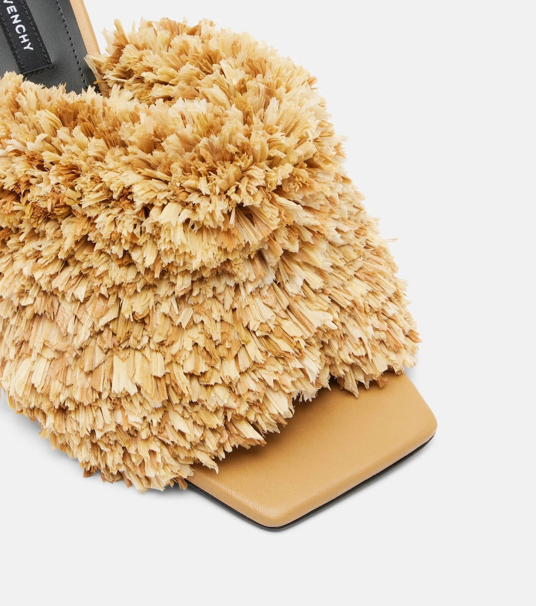 Givenchy - Tape raffia-effect mules