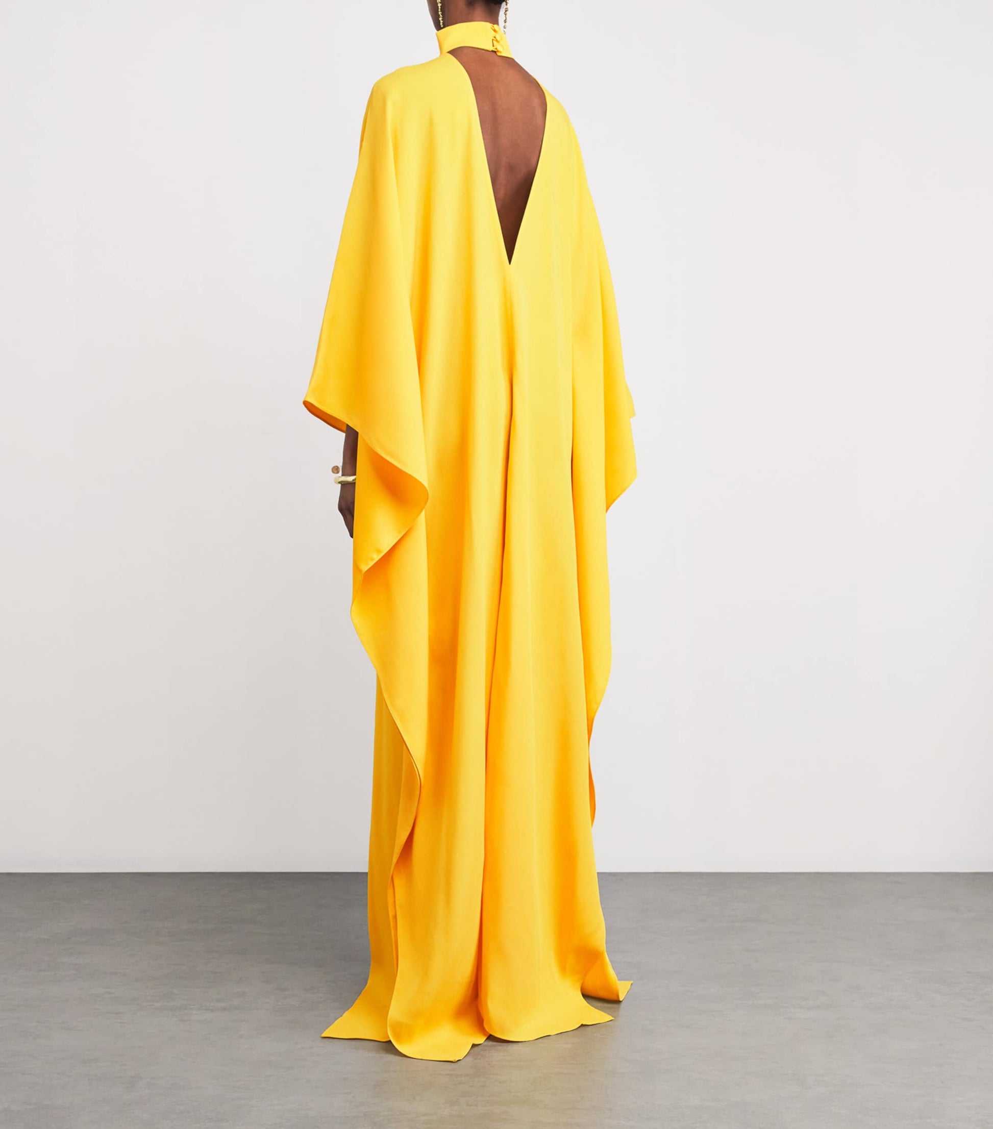 Yellow Cady OOO Kaftan Maxi Dress