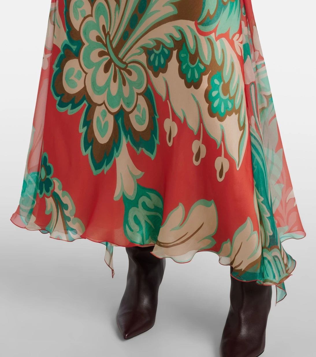 Etro - Printed silk maxi dress