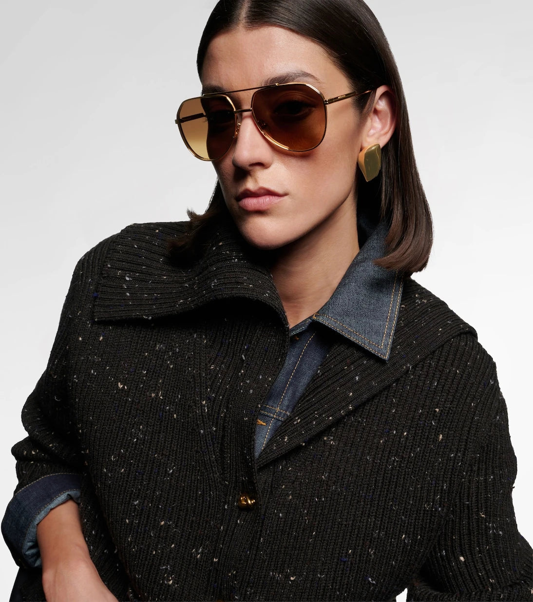 Bottega Veneta - Light Ribbon aviator sunglasses