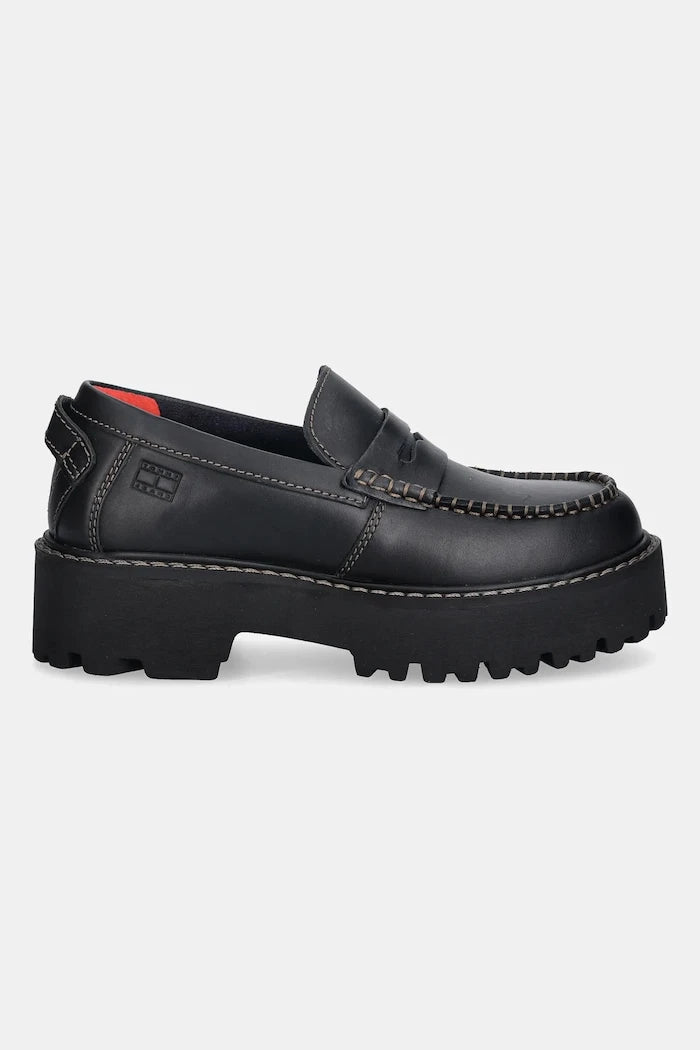 Кожени мокасини Tommy Jeans ARCHIVE 01 LOAFER LEATHER