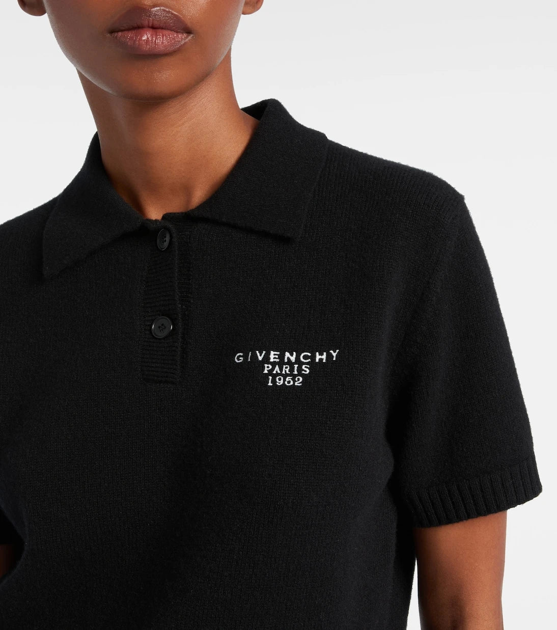 Givenchy - Wool and cashmere polo sweater