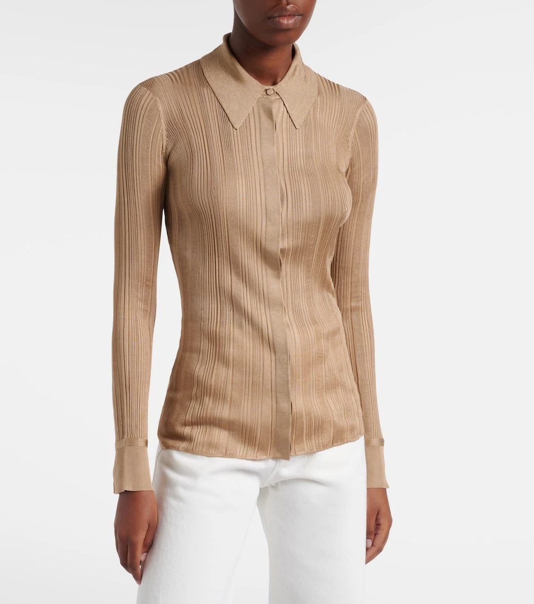 Gabriela Hearst - Tamar knitted silk shirt