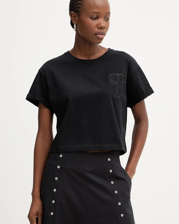 Twinset kadın pamuklu oversize tişört