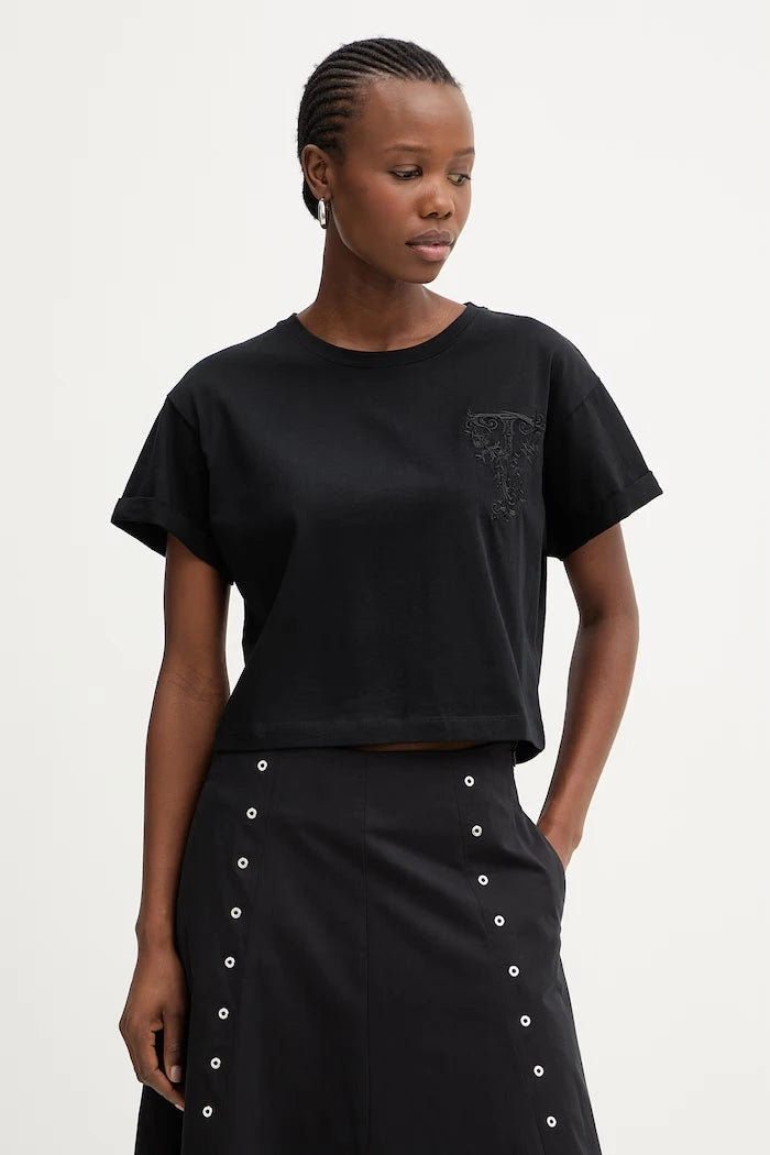 Twinset kadın pamuklu oversize tişört