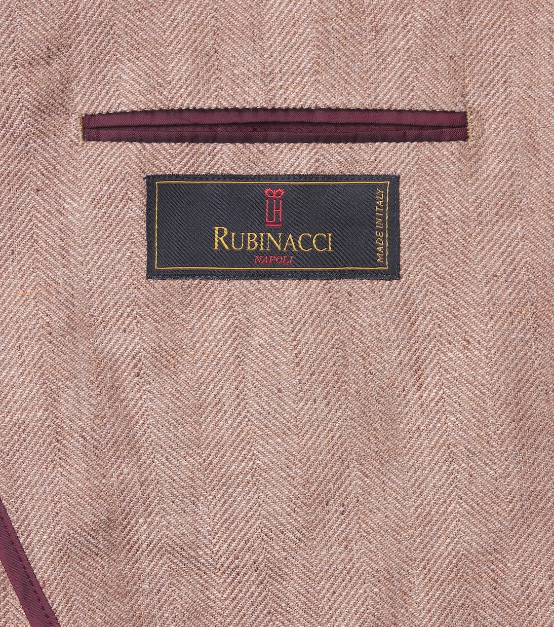 Rubinacci - Herringbone linen and wool blazer