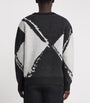J Lindeberg Black Wool-Blend Jacquard Jaxton Sweater