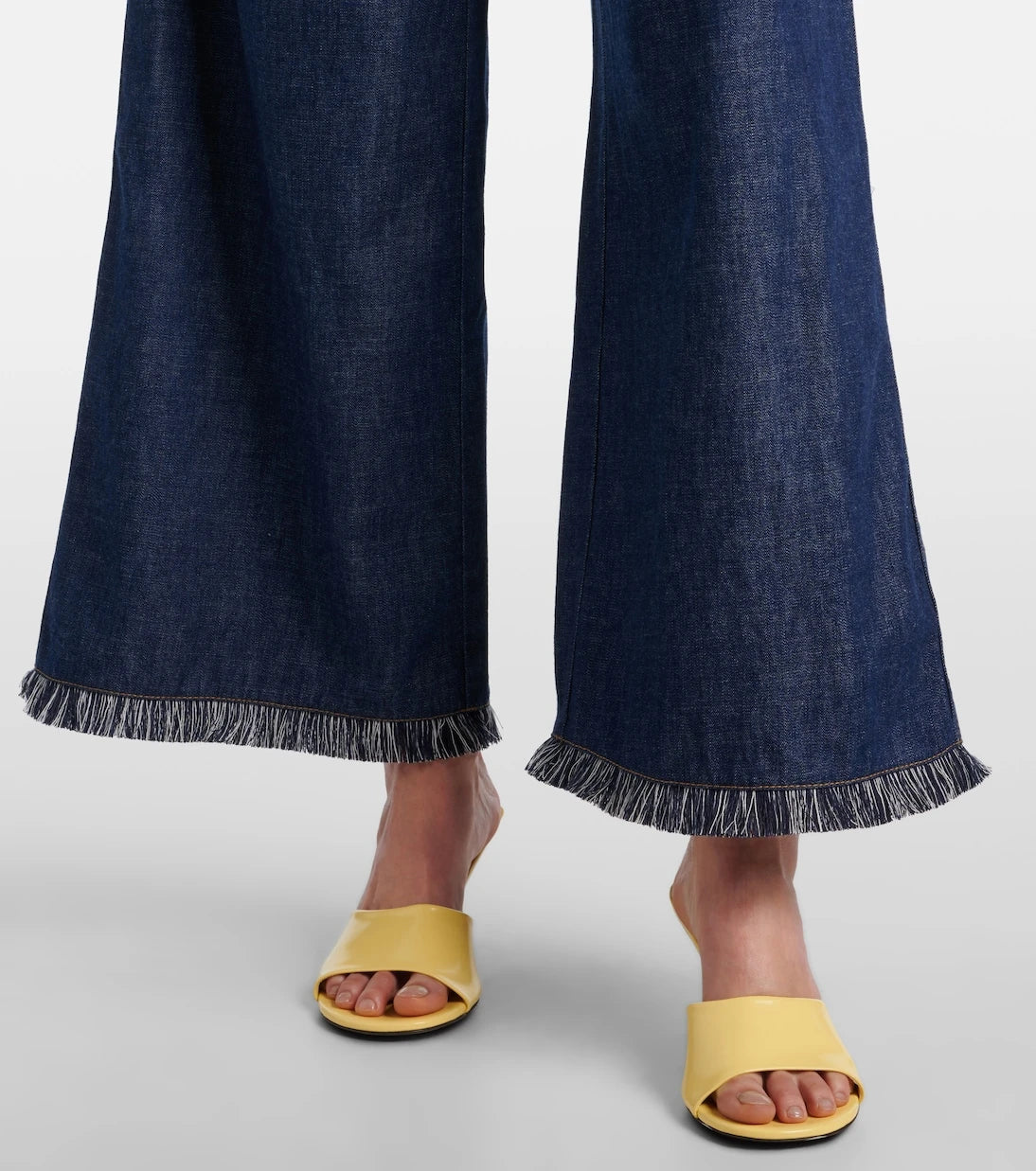 Zimmermann - Rhiannon fringed denim wide-leg jeans