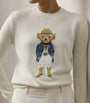 Silk Polo Bear Sweater CREAM