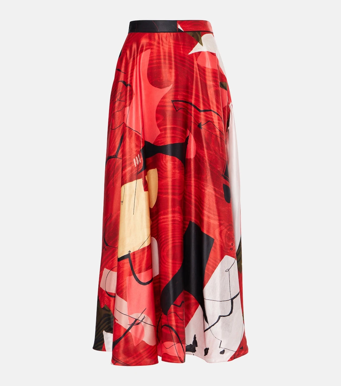 Roksanda - Ameera printed satin maxi skirt